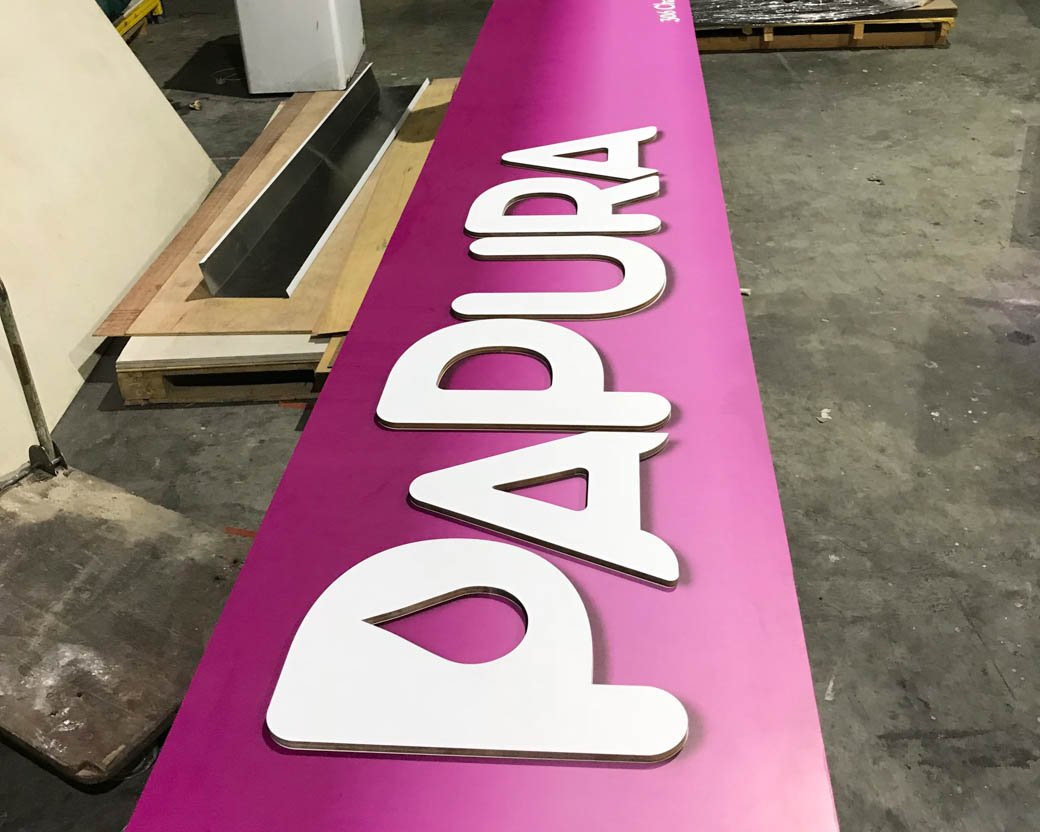 3D Laser Cut Sign