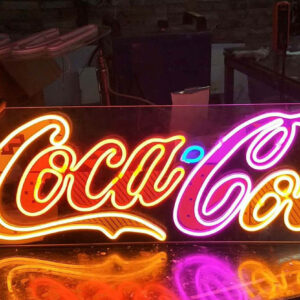 neon sign with the wording 